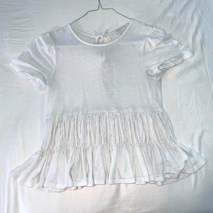 SUPER GORG FLOWY WHITE SHIRT